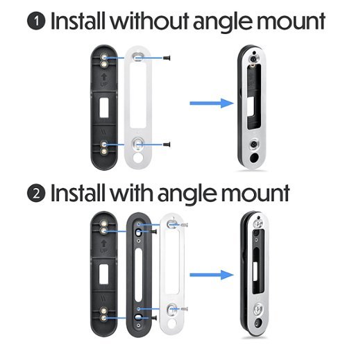 Wasserstein No-Drill Mount for Google Nest Doorbell (battery) - Black HOW TO BUY