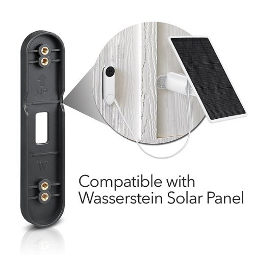 Wasserstein No-Drill Mount for Google Nest Doorbell (battery) - Black WHERE TO BUY