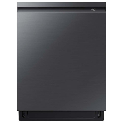 Samsung - Smart 44dBA Dishwasher with StormWash+ - Black Stainless Steel