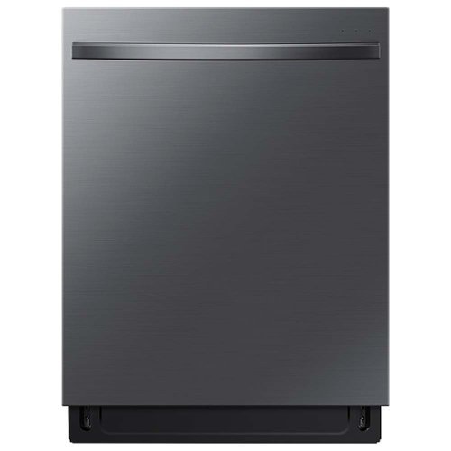 Samsung - Smart 44dBA Dishwasher with StormWash+ - Black stainless steel