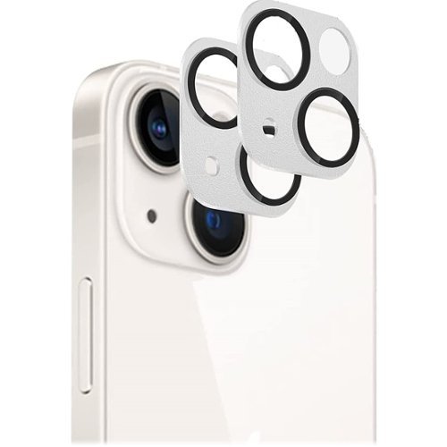 

SaharaCase - ZeroDamage Camera Lens Protector for Apple iPhone 13 and iPhone 13 mini (2-Pack) - White