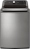 LG - 5.5 Cu. Ft. High Efficiency Smart Top Load Washer with TurboWash3D - Graphite Steel-Front_Standard 
