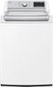 LG - 5.5 Cu. Ft. High-Efficiency Smart Top Load Washer with Steam and TurboWash3D Technology - White-Front_Standard