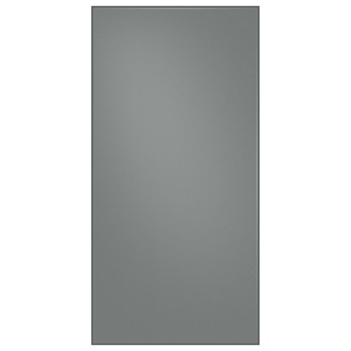 Samsung - Bespoke 4-Door French Door Refrigerator Panel - Top Panel - Gray Glass