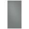 Samsung - Bespoke 4-Door French Door Refrigerator Panel - Top Panel - Gray Glass-Front_Standard