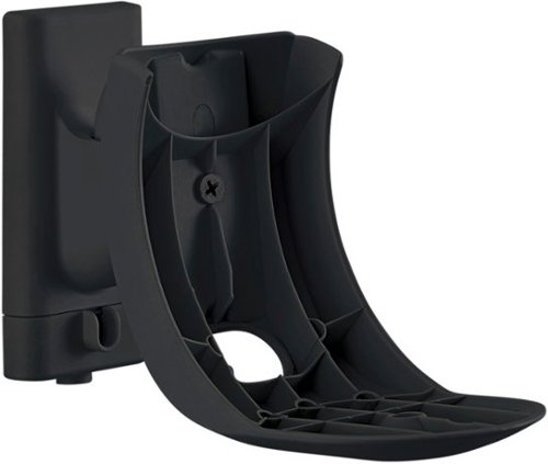 Sanus - Wall Mount Designed for Amazon Echo Dot (4th Gen) - Black-Left_Standard 