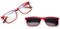 Wavebalance - BlueDuo, Cruise, Blue Light Reducing Glasses with Magnetic Sunglass Clip-On - Crimson Tide-Front_Standard