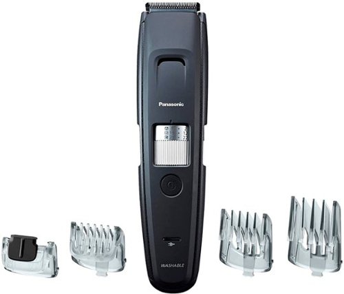  Panasonic - ER-GB96-K Rechargeable Beard Trimmer with 4 Attachments Wet/Dry - Black