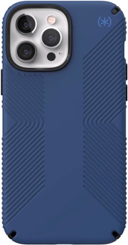 Speck - Presidio2 Grip with Magsafe for iPhone 13 Pro Max/12 Pro Max - COASTAL BLUE/BLACK/STORM BLUE
