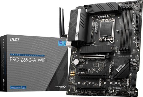 MSI - PRO Z690-A WIFI (Socket LGA 1700) Intel Z690 ATX DDR5 Wi-Fi 6E Motherboard - Black