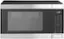 Front. GE - 1.0 Cu. Ft. Convection Countertop Microwave with Air Fry - Black stainless steel.