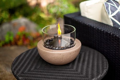 Image of Mr. Bar-B-Q - Firebowl with Citronella Canister - Beige