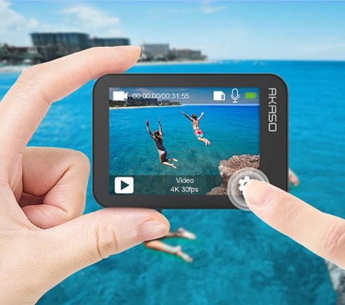 AKASO V50X 4K Waterproof Action Camera with Remote - Gray GLOBAL SHIPPING