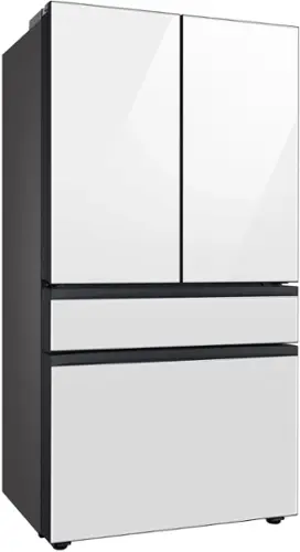 Alt View 11. Samsung - BESPOKE 23 cu. ft. 4-Door French Door Counter Depth Smart Refrigerator with Beverage Center - Custom Panel Ready.