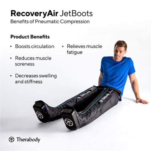 Therabody RecoveryAir JetBoots Large - Black HOW TO BUY