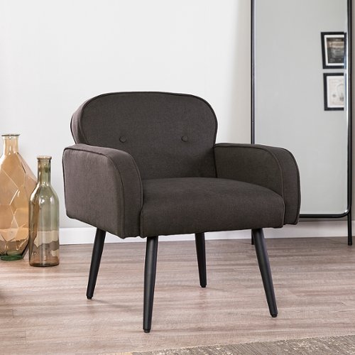 Southern Enterprises - Purmly Upholstered Accent Chair - Charcoal and black finish