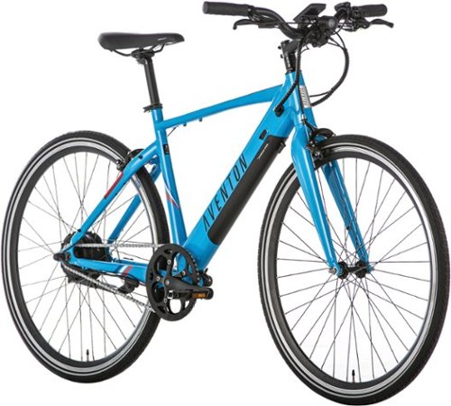 Aventon - Soltera Step-Over Ebike w/ 40 mile Max Operating Range and 20 MPH Max Speed - Large - Azure Blue