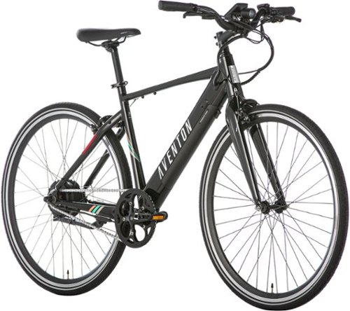 Aventon - Soltera Step-Over Ebike w/ 40 mile Max Operating Range and 20 MPH Max Speed - Regular - Onyx Black