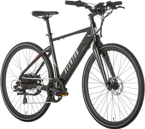 

Aventon - Soltera 7-Speed Step-Over Ebike w/ 40 mile Max Operating Range and 20 MPH Max Speed - Regular - Onyx Black