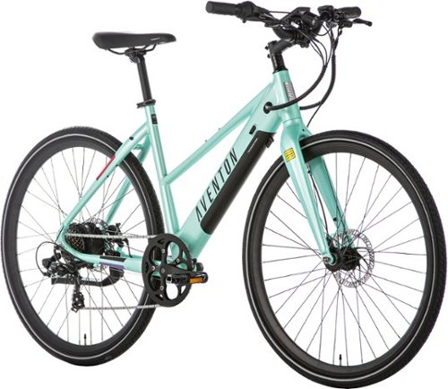 Aventon - Soltera 7-Speed Step-Through Ebike w/ 40 mile Max Operating Range and 20 MPH Max Speed - Medium/Large - Seafoam Green