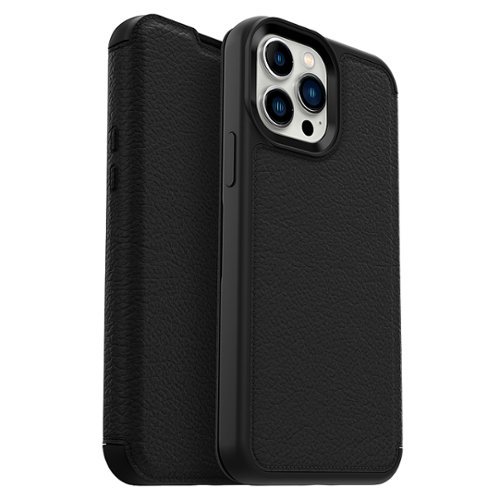 OtterBox - Strada Case for Apple iPhone 13 Pro Max / 12 Pro Max - Shadow Black