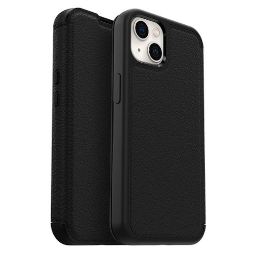 OtterBox - Strada Via Case for Apple iPhone 13 - Black Night