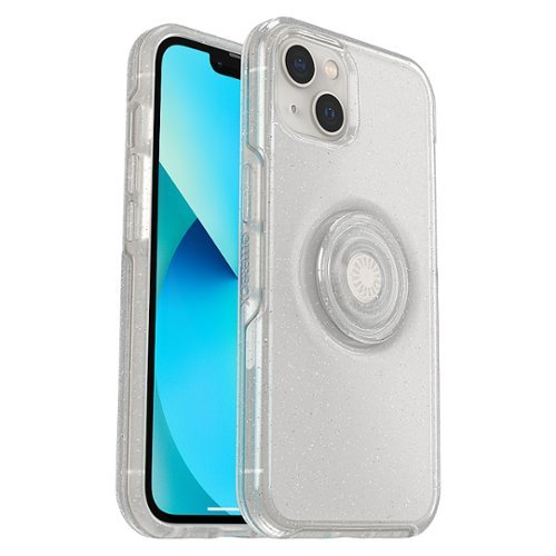 OtterBox - Otter + Pop Symmetry Clear Case with PopGrip for Apple iPhone 13 - Stardust
