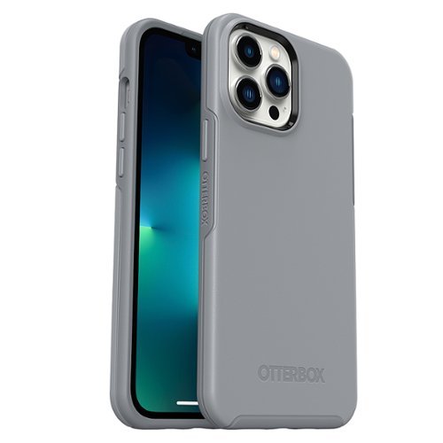 OtterBox - Symmetry Antimicrobial Case for Apple iPhone 13 Pro Max / 12 Pro Max - Resilience Grey