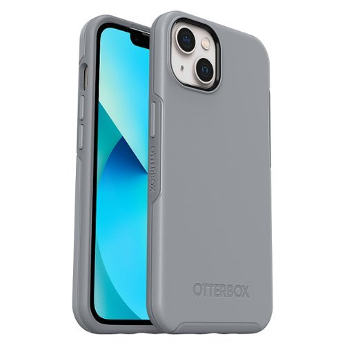 OtterBox - Symmetry Antimicrobial Case for Apple iPhone 13 - Resilience Grey