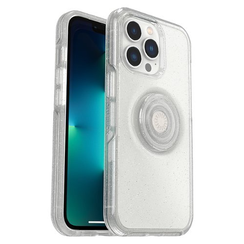 OtterBox - Otter + Pop Symmetry Clear Case with PopGrip for Apple iPhone 13 Pro - Stardust