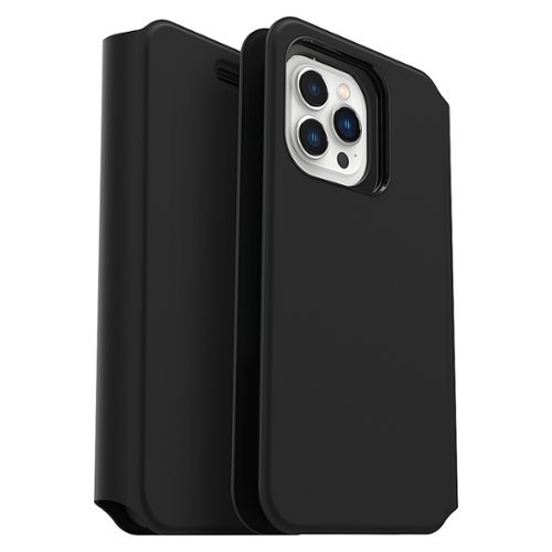 OtterBox - Strada Via Case for Apple iPhone 13 Pro Max - Black Night