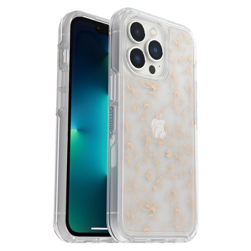 OtterBox - Symmetry Antimicrobial Clear Case for Apple iPhone 13 Pro - Wallflower