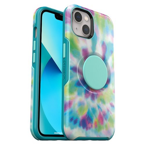 OtterBox - Otter + Pop Symmetry Antimicrobial Case with PopGrip for Apple iPhone 13 - Day Trip