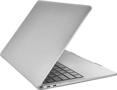 Insignia™ - Frosted Clear Hard-Shell Case for 2018-2020 MacBook Air 13” - Frosted Clear