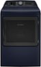 GE Profile - 7.3 Cu. Ft. Smart Electric Dryer with Fabric Refresh, Steam, and Washer Link - Sapphire Blue-Front_Standard