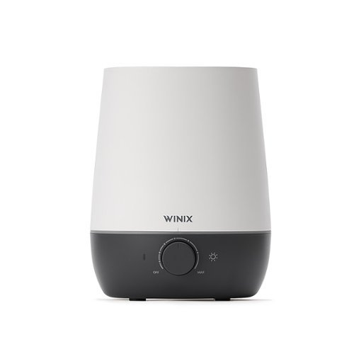 WINIX - L61 Ultrasonic Cool Mist Humidifier Premium Humidifying Unit with Whisper Quiet Operation Lasts Up to 30 Hours - White/Grey