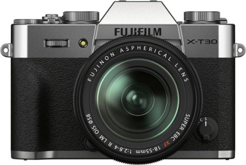 Fujifilm - X-T30 II Mirrorless Camera with XF18-55mm Lens Kit - Silver