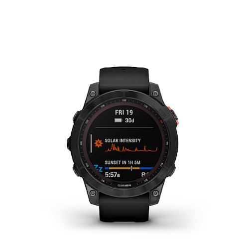 Garmin - fēnix 7 Solar GPS Smartwatch 33 mm Fiber-reinforced polymer - Slate Gray