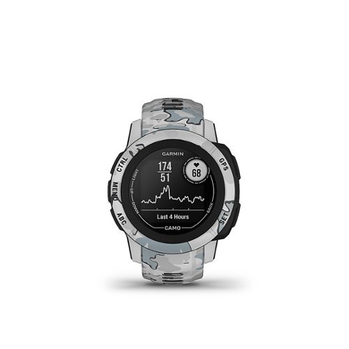 Garmin - Instinct 2S Camo Edition 28mm Smartwatch Fiber-reinforced Polymer - Mist Camo