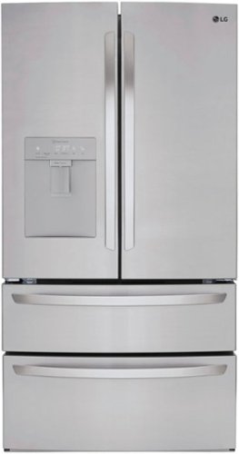 LG - 28.6 cu ft 4 Door French Door Refrigerator with Water Dispenser - Stainless steel