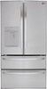 LG - 28.6 Cu. Ft. 4-Door French Door Smart Refrigerator with Water Dispenser - Stainless Steel-Front_Standard 