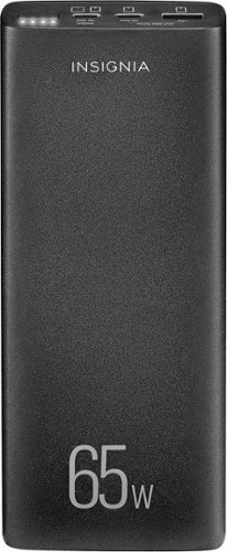 Insignia™ - 20,000mAh Portable Charger for Laptops and Most USB Devices - Black