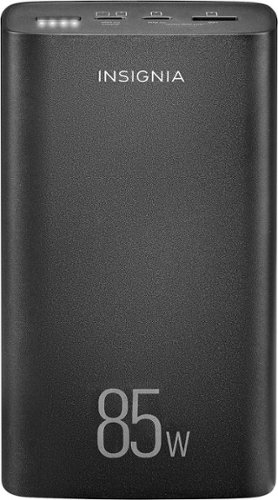 Insignia™ - 26,800mAh Portable Charger for Laptops and Most USB Devices - Black