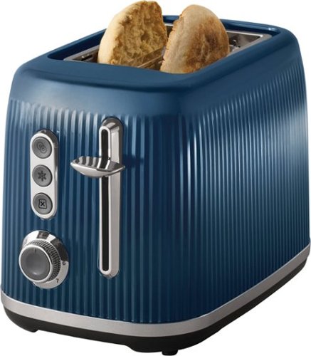 Oster - Impressions Collection 2-Slice Wide-Slot Toaster with Quick-Check Lever - Blue