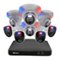 Swann - Enforcer 8-Channel, 8-Camera Indoor/Outdoor Wired 4K Ultra HD 2TB DVR Security System - White-Front_Standard