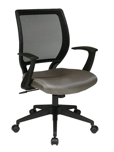 

OSP Home Furnishings - Screen Back and Mesh Seat Adjustable Task Chair - Gray
