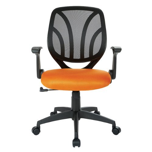 

OSP Home Furnishings - Screen Back Adjustable Task Chair - Orange