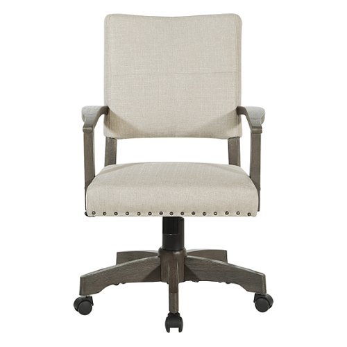 OSP Home Furnishings - Santina Bankers Chair - Ivory-Front_Standard 