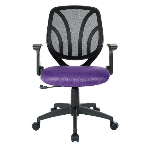 

OSP Home Furnishings - Screen Back Adjustable Task Chair - Purple