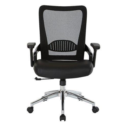 

OSP Home Furnishings - Bonded Leather Seat Task Chair - Black